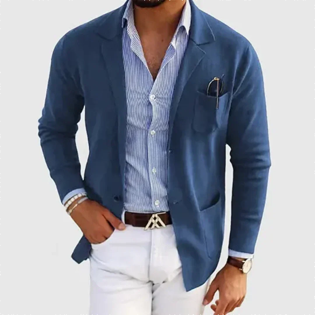 Men's Elegant Loose Fit Work Blazer | Semi-Formal