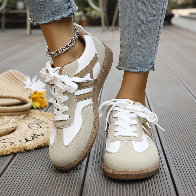 Women's Orthopedic Casual Flat Sneakers | Lace-Up
