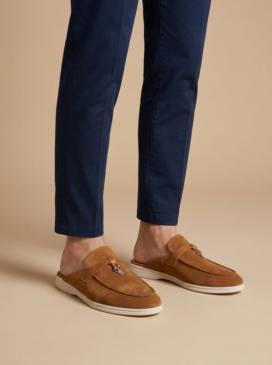 Men's Orthopedic Pendant Detail Mule Slippers | Slip On
