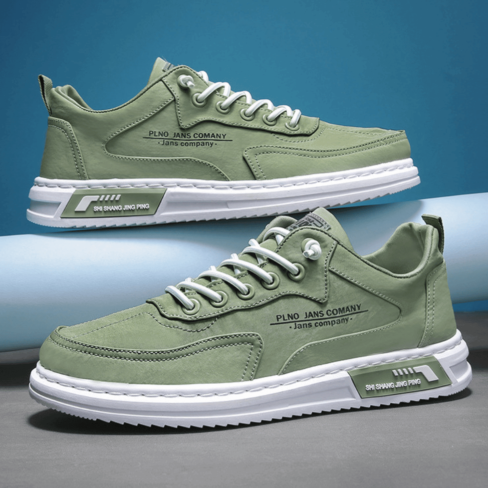 Men's Classic Flat Sole Lace-Up Sneakers | Orthopedic