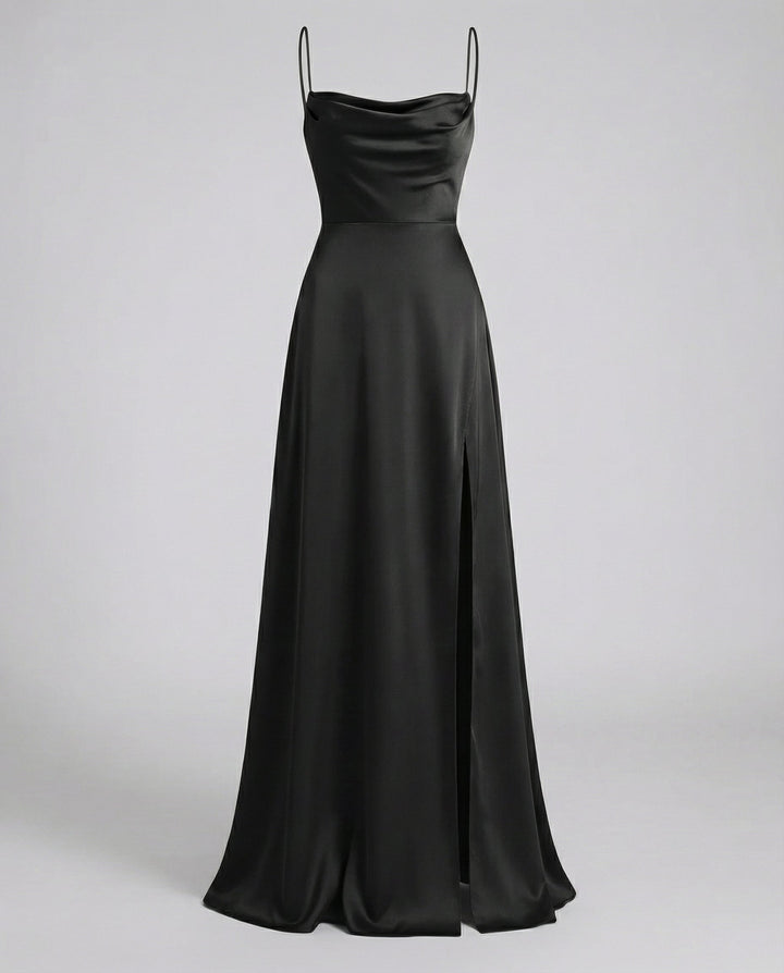 Women's Elegant Spaghetti Strap Prom Evening Dress | Maxi