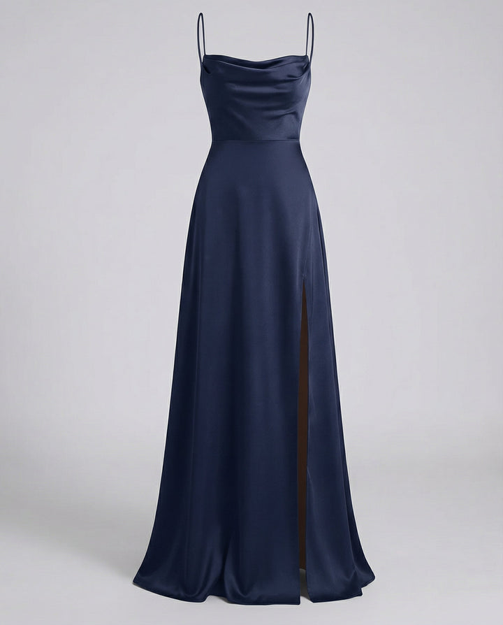 Women's Elegant Spaghetti Strap Prom Evening Dress | Maxi