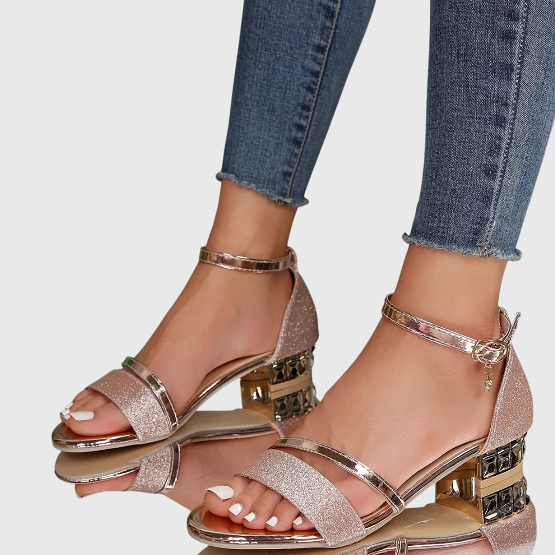 Women's Orthopedic Heeled Sandals | Ankle Strap